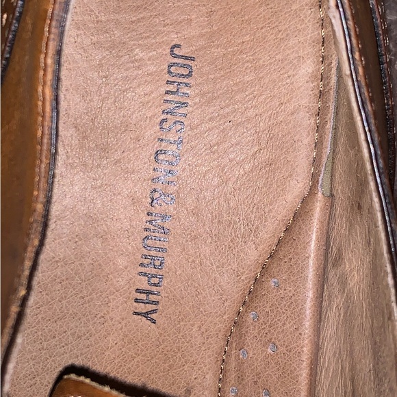 Johnston & Murphy Conard Wingtip Oxford Dress Shoes Men Size 11 Leather Preppy - Picture 6 of 7